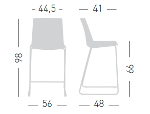 hoker Jubel, hoker Gaber, hoker barowy, hoker do kuchni, hoker do jadalni, nowoczesny hoker, włoski design, hoker sztaplowany