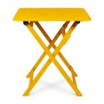 Stół składany Flip - żółty