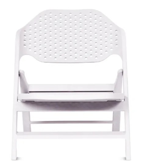 Fotel składany Cala, fotel ogrodowy, fotel relaksacyjny outdoorowy, fotel do relaksu, fotel na dwór, fotel na balkon plastikowy