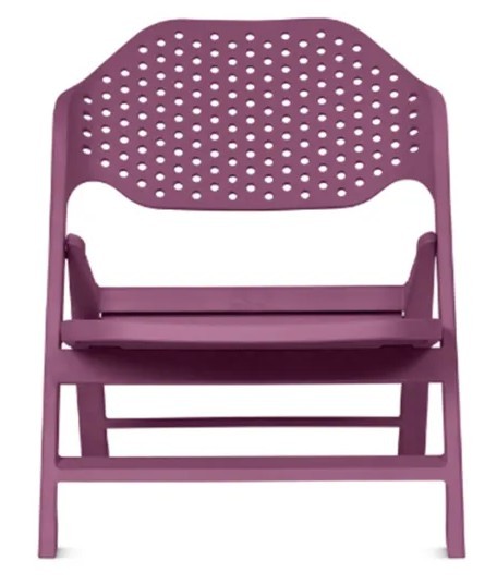 Fotel składany Cala, fotel ogrodowy, fotel relaksacyjny outdoorowy, fotel do relaksu, fotel na dwór, fotel na balkon plastikowy