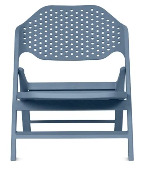 Fotel składany Cala, fotel ogrodowy, fotel relaksacyjny outdoorowy, fotel do relaksu, fotel na dwór, fotel na balkon plastikowy