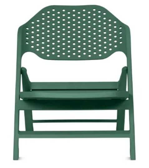 Fotel składany Cala, fotel ogrodowy, fotel relaksacyjny outdoorowy, fotel do relaksu, fotel na dwór, fotel na balkon plastikowy