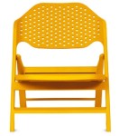 Fotel składany Cala - żółty