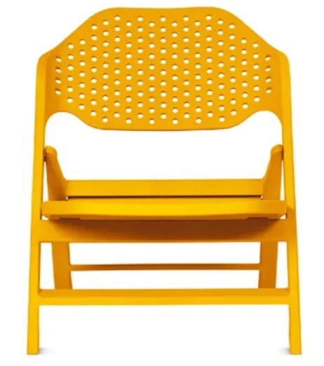 Fotel składany Cala, fotel ogrodowy, fotel relaksacyjny outdoorowy, fotel do relaksu, fotel na dwór, fotel na balkon plastikowy