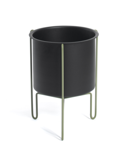 donica Meridius, donica Gaber, donica do salonu, stalowa donica, nowoczesna donica, włoski design