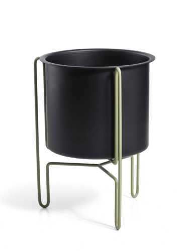 donica Meridius, donica Gaber, donica do salonu, stalowa donica, nowoczesna donica, włoski design