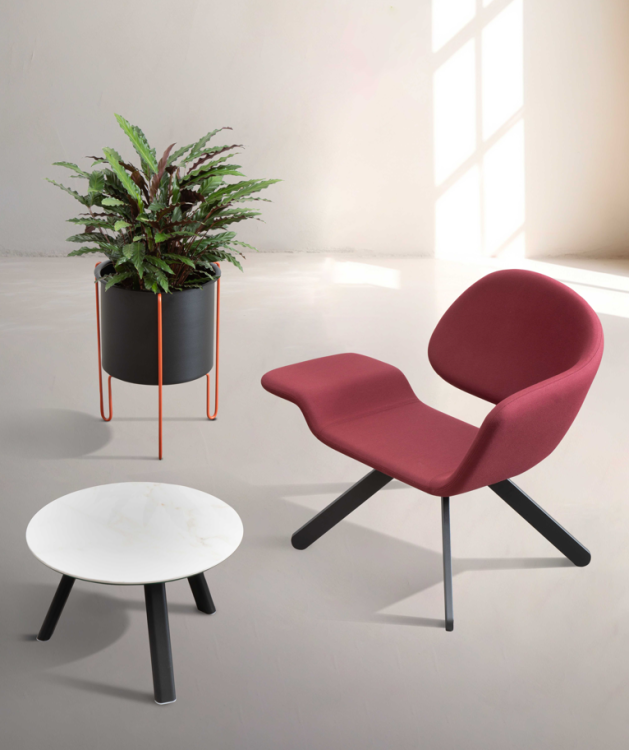 donica Meridius, donica Gaber, donica do salonu, stalowa donica, nowoczesna donica, włoski design