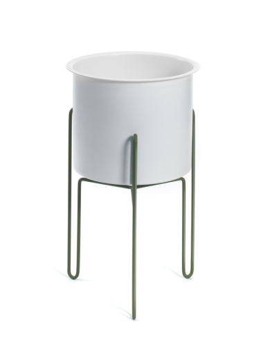 donica Meridius, donica Gaber, donica do salonu, stalowa donica, nowoczesna donica, włoski design