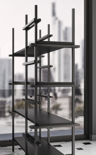 regał Display, regał Gaber, regał metalowy, regał do biura, regał do salonu, nowoczesny regał, włoski design