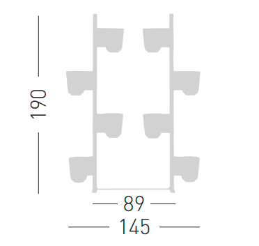 donice Gufo, donice Gaber, moduł z donicami, donice na taras, donice modułowe, nowoczesny design, włoski design