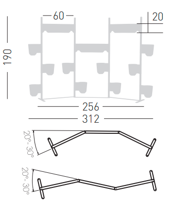 donice Gufo, donice Gaber, moduł z donicami, donice na taras, donice modułowe, nowoczesny design, włoski design