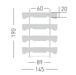 donice Gufo, donice Gaber, moduł z donicami, donice na taras, donice modułowe, nowoczesny design, włoski design
