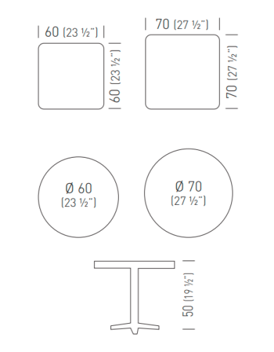 stolik kawowy Arket, stolik Gaber, stolik ze stali, stolik outdoorowy, stolik odporny na warunki atmosferyczne, stolik na taras, stolik do przestrzeni komercyjnych, włoski design
