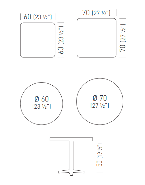 stolik kawowy Arket, stolik Gaber, stolik ze stali, stolik outdoorowy, stolik odporny na warunki atmosferyczne, stolik na taras, stolik do przestrzeni komercyjnych, włoski design