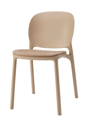 krzesło Hug, krzesło Scab Design, krzesło plastikowe, sztaplowane, skandynawski styl, balkon, taras, kawiarnia