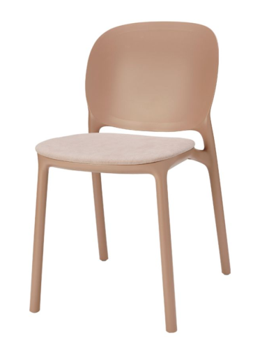 krzesło Hug, krzesło Scab Design, krzesło plastikowe, sztaplowane, skandynawski styl, balkon, taras, kawiarnia