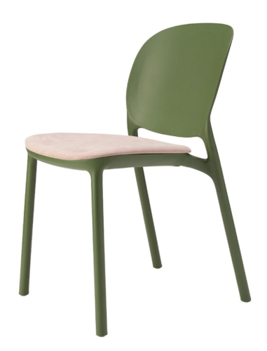 krzesło Hug, krzesło Scab Design, krzesło plastikowe, sztaplowane, skandynawski styl, balkon, taras, kawiarnia