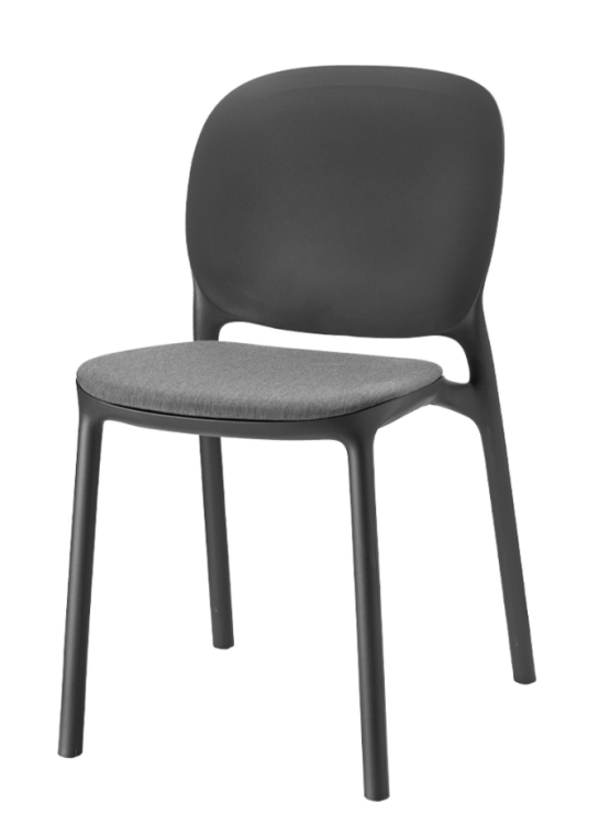 krzesło Hug, krzesło Scab Design, krzesło plastikowe, sztaplowane, skandynawski styl, balkon, taras, kawiarnia