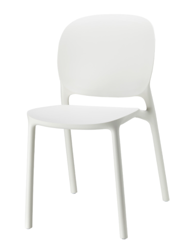 krzesło Hug, krzesło Scab Design, krzesło plastikowe, sztaplowane, skandynawski styl, balkon, taras, kawiarnia
