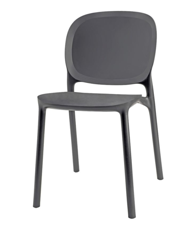 krzesło Hug, krzesło Scab Design, krzesło plastikowe, sztaplowane, skandynawski styl, balkon, taras, kawiarnia