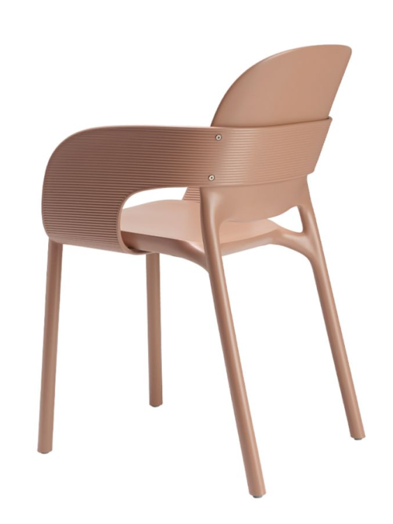 krzesło Hug, krzesło Scab Design, krzesło plastikowe, sztaplowane, skandynawski styl, balkon, taras, kawiarnia