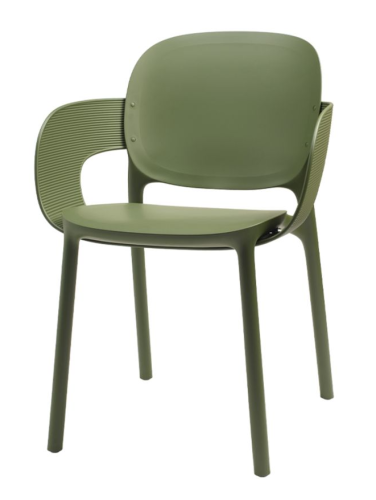 krzesło Hug, krzesło Scab Design, krzesło plastikowe, sztaplowane, skandynawski styl, balkon, taras, kawiarnia