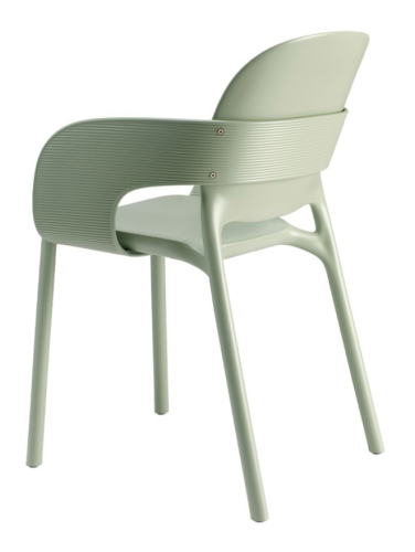 krzesło Hug, krzesło Scab Design, krzesło plastikowe, sztaplowane, skandynawski styl, balkon, taras, kawiarnia