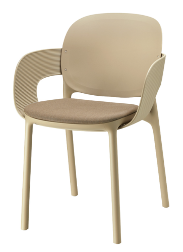 krzesło Hug, krzesło Scab Design, krzesło plastikowe, sztaplowane, skandynawski styl, balkon, taras, kawiarnia