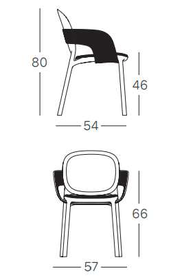 krzesło Hug, krzesło Scab Design, krzesło plastikowe, sztaplowane, skandynawski styl, balkon, taras, kawiarnia