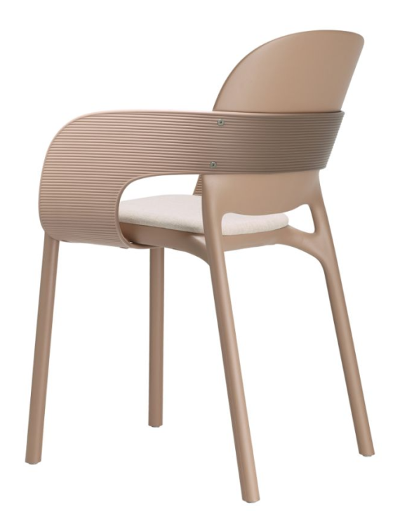 krzesło Hug, krzesło Scab Design, krzesło plastikowe, sztaplowane, skandynawski styl, balkon, taras, kawiarnia