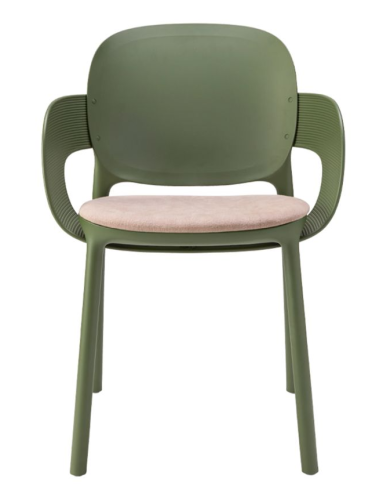 krzesło Hug, krzesło Scab Design, krzesło plastikowe, sztaplowane, skandynawski styl, balkon, taras, kawiarnia