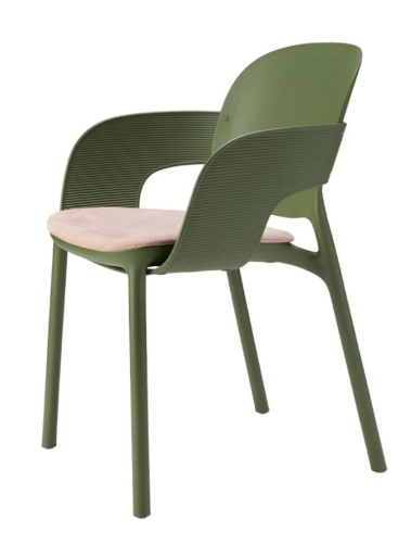 krzesło Hug, krzesło Scab Design, krzesło plastikowe, sztaplowane, skandynawski styl, balkon, taras, kawiarnia