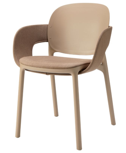 krzesło Hug, krzesło Scab Design, krzesło plastikowe, sztaplowane, skandynawski styl, balkon, taras, kawiarnia