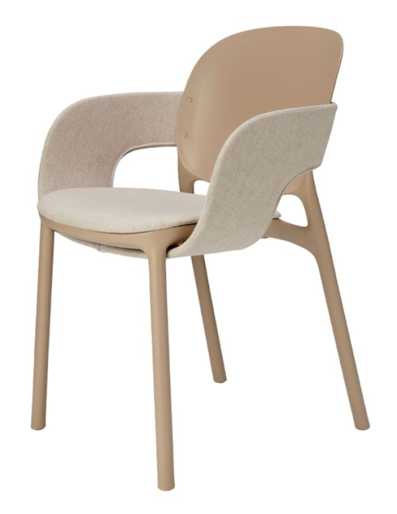 krzesło Hug, krzesło Scab Design, krzesło plastikowe, sztaplowane, skandynawski styl, balkon, taras, kawiarnia