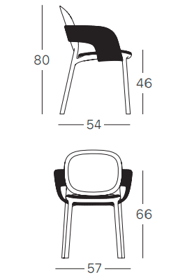 krzesło Hug, krzesło Scab Design, krzesło plastikowe, sztaplowane, skandynawski styl, balkon, taras, kawiarnia