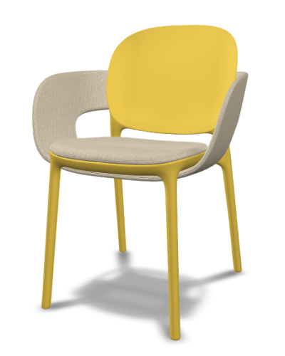 krzesło Hug, krzesło Scab Design, krzesło plastikowe, sztaplowane, skandynawski styl, balkon, taras, kawiarnia