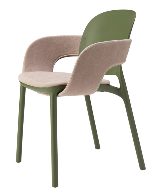 krzesło Hug, krzesło Scab Design, krzesło plastikowe, sztaplowane, skandynawski styl, balkon, taras, kawiarnia