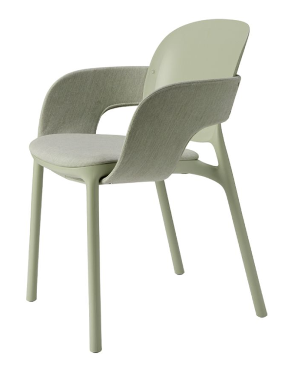 krzesło Hug, krzesło Scab Design, krzesło plastikowe, sztaplowane, skandynawski styl, balkon, taras, kawiarnia
