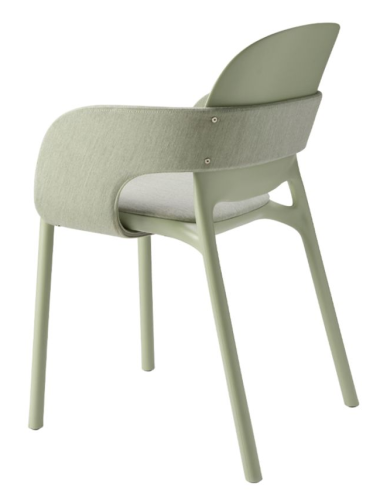 krzesło Hug, krzesło Scab Design, krzesło plastikowe, sztaplowane, skandynawski styl, balkon, taras, kawiarnia