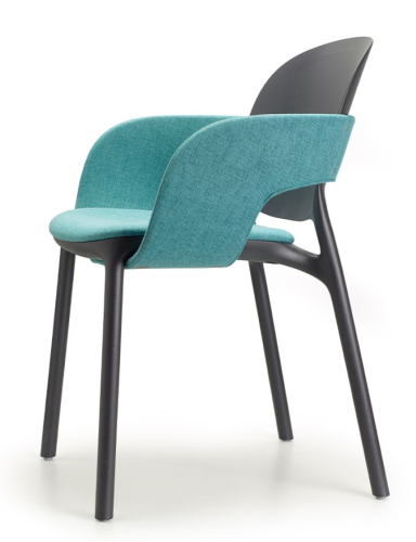krzesło Hug, krzesło Scab Design, krzesło plastikowe, sztaplowane, skandynawski styl, balkon, taras, kawiarnia