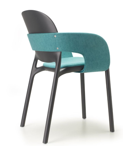 krzesło Hug, krzesło Scab Design, krzesło plastikowe, sztaplowane, skandynawski styl, balkon, taras, kawiarnia