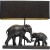 lampa stołowa, Kare Design, Elephant Family, lampa dekoracyjna, egzotyczny styl, rustykalna elegancja, złote wnętrze klosza, czarny klosz, lampa do salonu, lampa do sypialni, lampa do przedpokoju