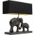 lampa stołowa, Kare Design, Elephant Family, lampa dekoracyjna, egzotyczny styl, rustykalna elegancja, złote wnętrze klosza, czarny klosz, lampa do salonu, lampa do sypialni, lampa do przedpokoju