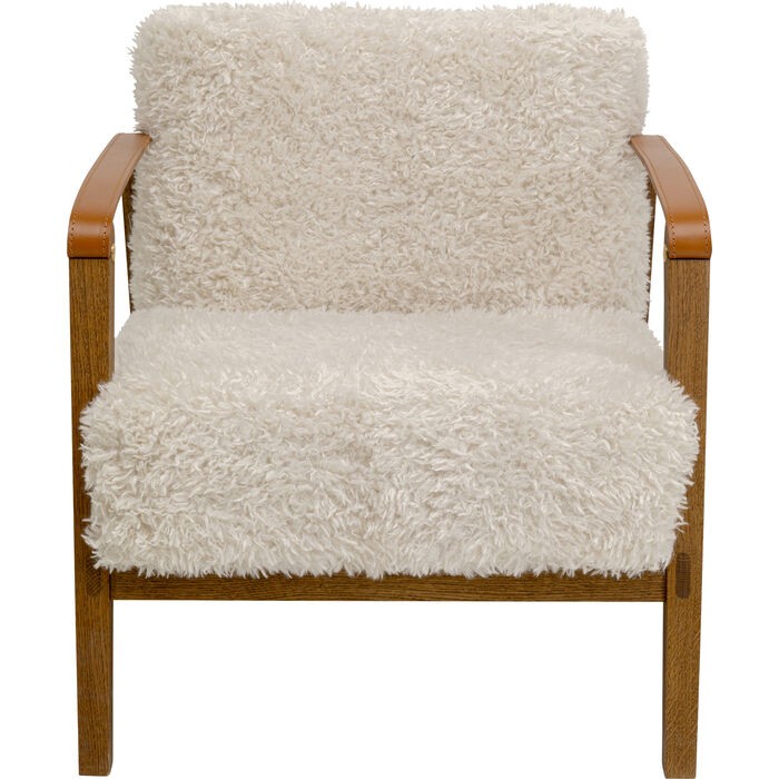 fotel Simon Creme, fotel Kare, wygodny fotel, ergonomiczny fotel, fotel do salonu, fotel do sypialni, drewniany fotel