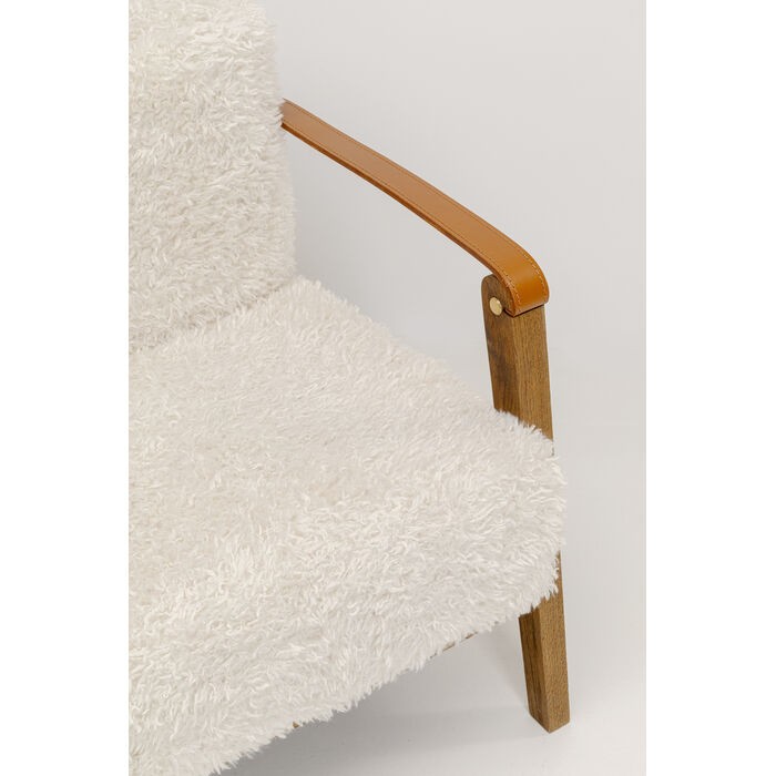 fotel Simon Creme, fotel Kare, wygodny fotel, ergonomiczny fotel, fotel do salonu, fotel do sypialni, drewniany fotel