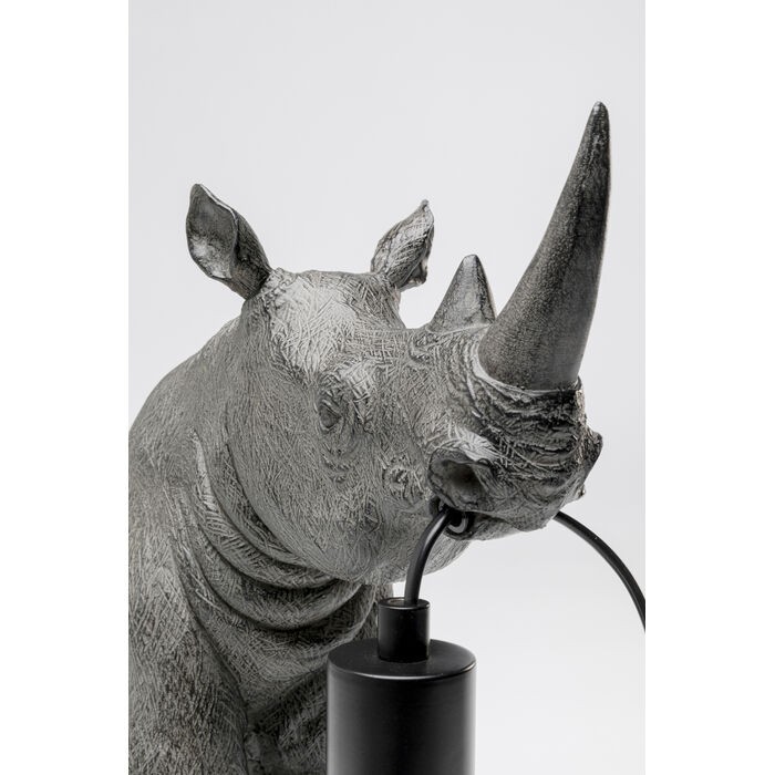 lampa Sitting Rhino, lampa Kare, lampa nosorożec, lampa Animal, lampa stołowa, lampa biurkowa, lampa do salonu, lampa do sypialni, egzotyczna lampa