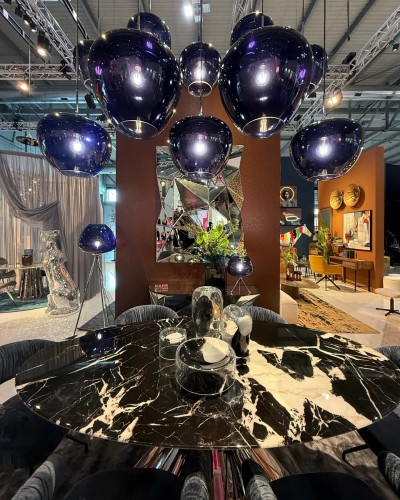 lampa Sphere Night Blue, lampa wisząca, lampa Kare, lampa sufitowa, lampa do salonu, lampa do jadalni, ekstrawagancka lampa, nowoczesna lampa