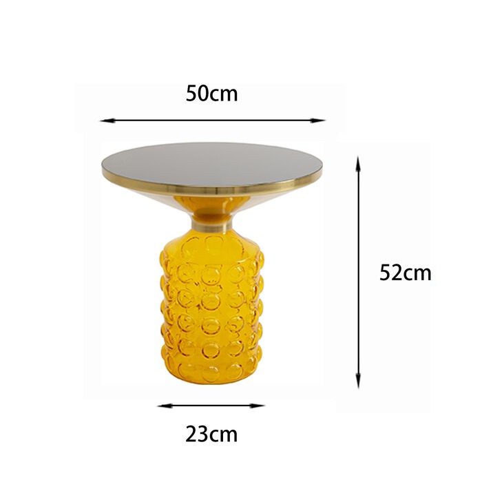 stolik boczny Lola, stolik Kare, kolorowy stolik, stolik pomocniczy, stolik do salonu, szklany stolik, nowoczesny stolik, nowoczesny design