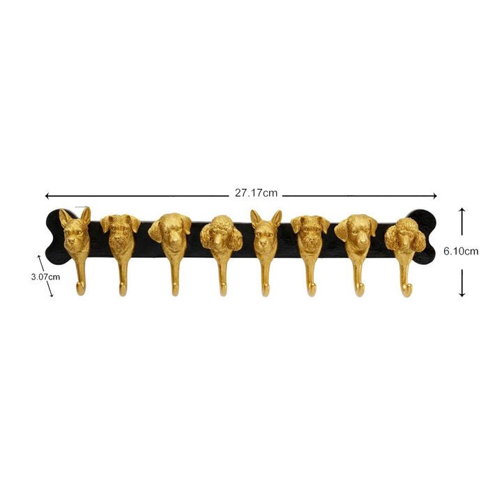 wieszak Dog Family, wieszak Kare, wieszak ścienny, wieszak Animals, wieszak pieski, nowoczesny wieszak, złoty wieszak