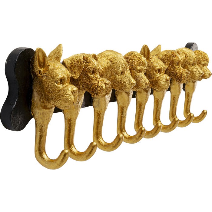 wieszak Dog Family, wieszak Kare, wieszak ścienny, wieszak Animals, wieszak pieski, nowoczesny wieszak, złoty wieszak